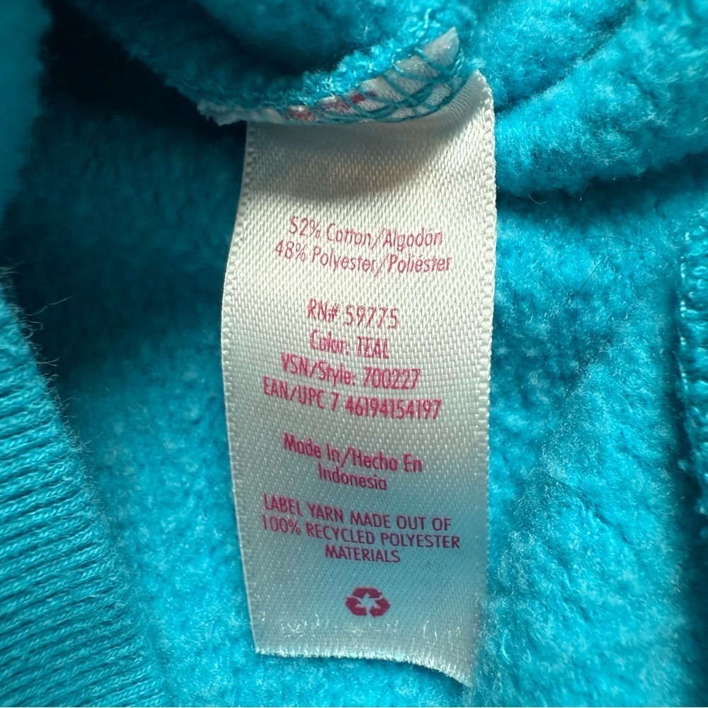 Justice Teal Fleece Hoodie - Picture 8 of 9